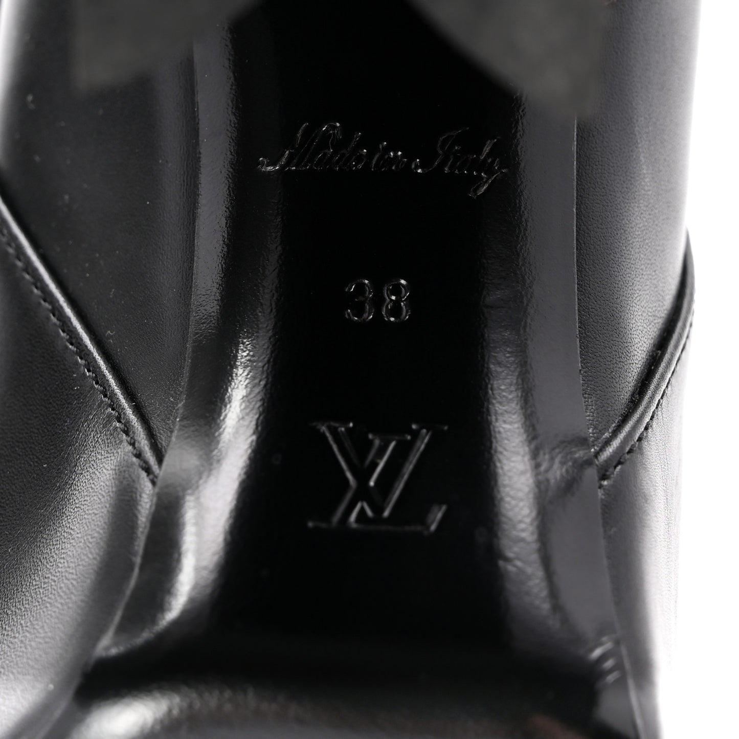 Calfskin Monogram Matchmake Low Boots 38 Black