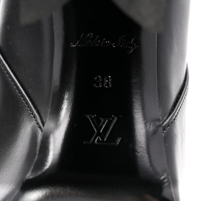 Louis Vuitton Calfskin Monogram Matchmake Low Boots 38 Black 7 of 11