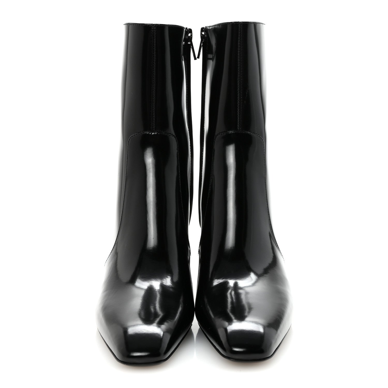 Saint Laurent Vitello Marilyn Betty 70 Ankle Zip Boots 36.5 Black