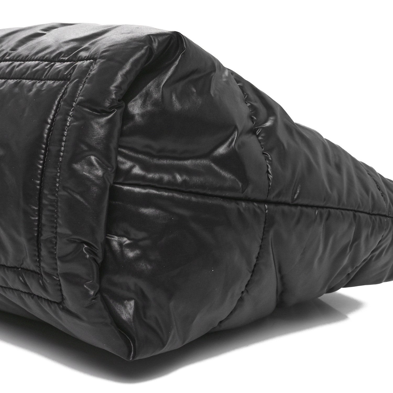 Chanel Nylon Quilted Medium Coco Cocoon Reversible Tote Black 10 of 10