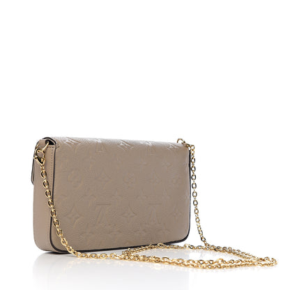 Louis Vuitton Empreinte Pochette Felicie Chain Wallet Tourterelle 2 of 10