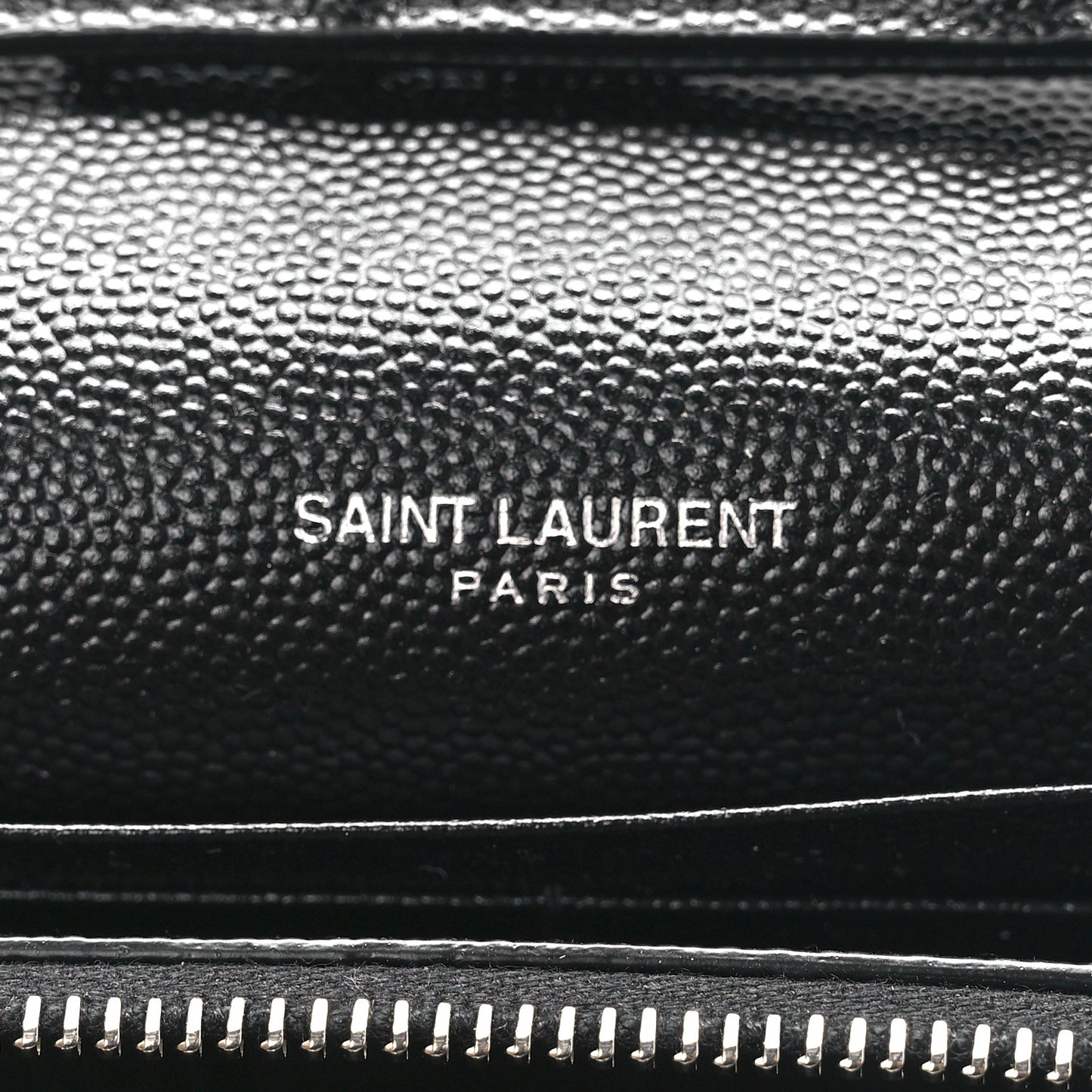 Grain De Poudre Matelasse Chevron Monogram Chain Wallet Black