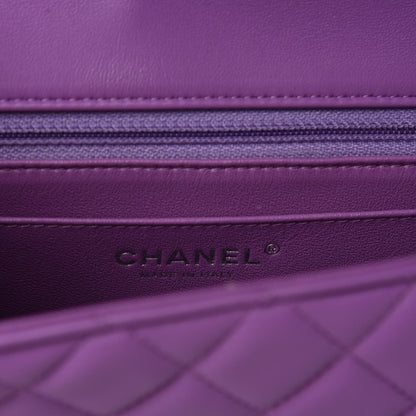 Chanel Lambskin Quilted Mini Rectangular Flap Purple 9 of 12