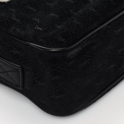 Saint Laurent Suede Monogram All Over Camera Bag Black 7 of 11