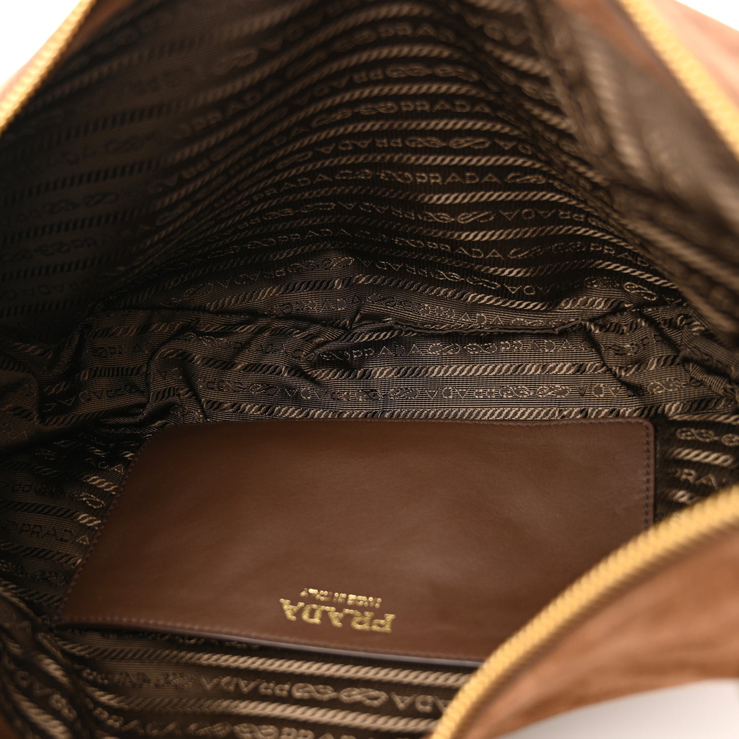 Scamosciato Large Arque Shoulder Bag Cacao