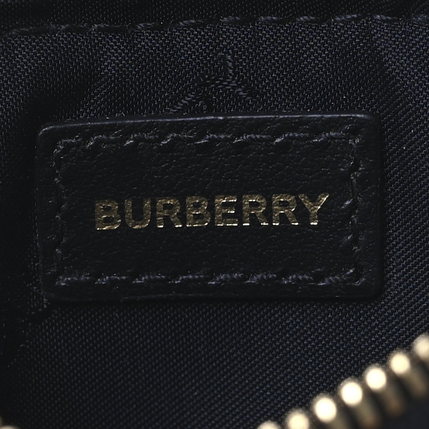 Burberry Check Calfskin Zip Card Case Holder Black 6 of 6