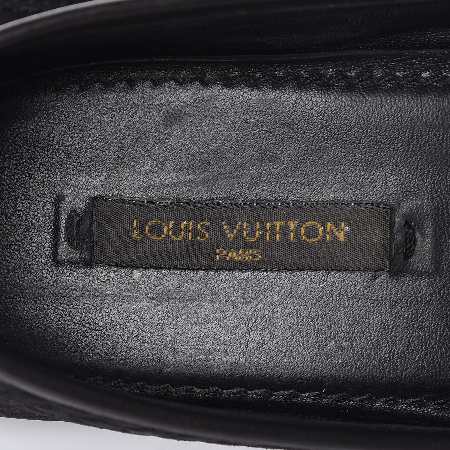 Louis Vuitton Woven Suede Oxford Ballerina Flats 37 Black 8 of 12