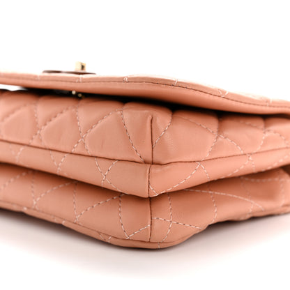 Chanel Lambskin Quilted Wood Mini Coco Handle Flap Beige 10 of 10