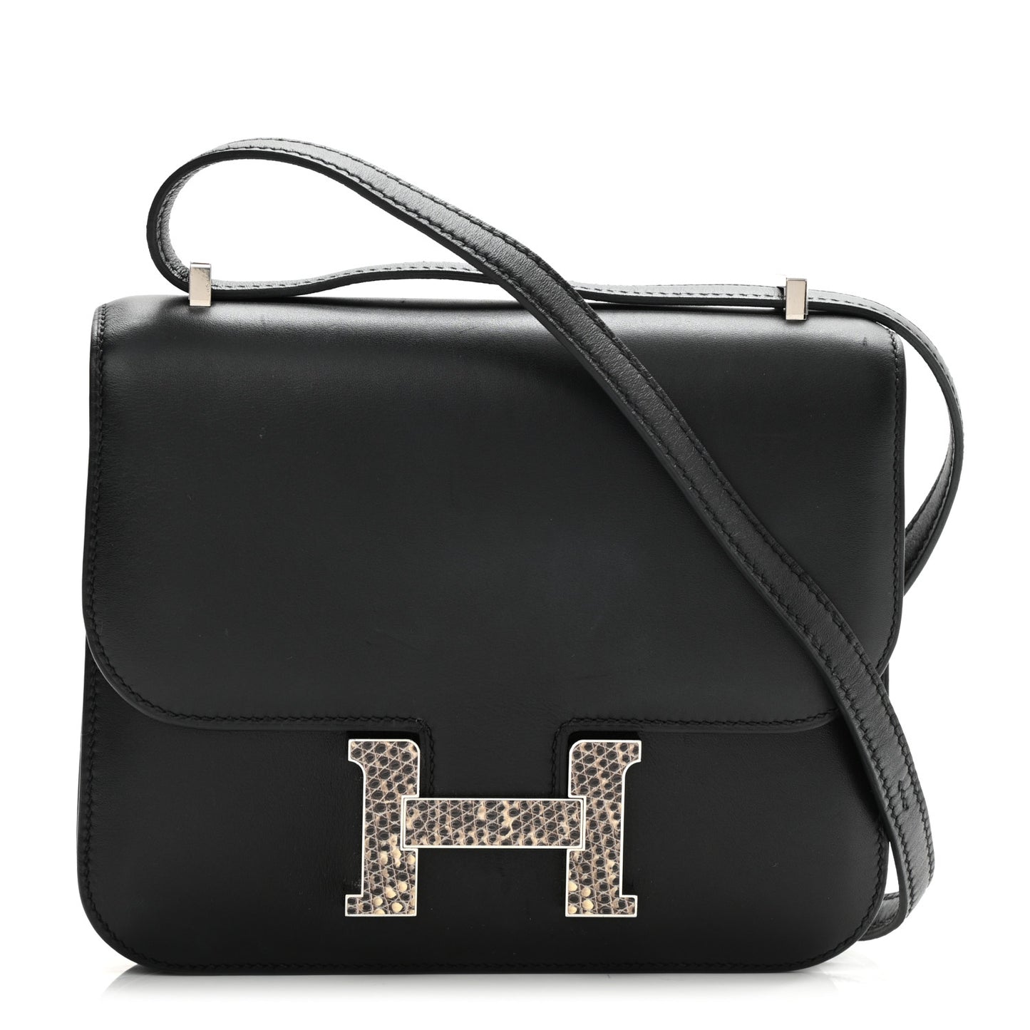 Veau Monsieur Lizard Constance 18 Black Ombre