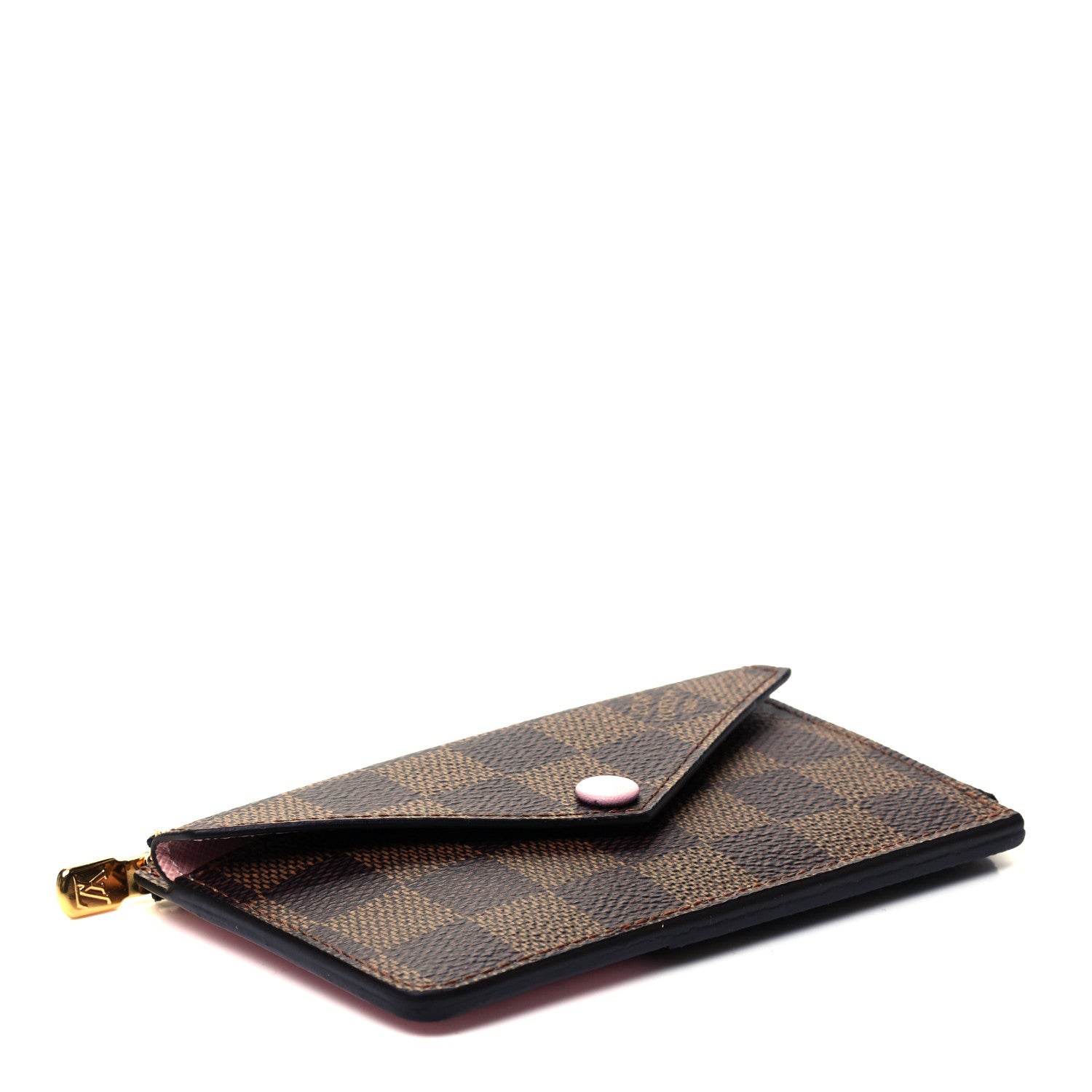 Louis Vuitton Damier Ebene Recto Verso Card Holder Rose Ballerine 3 of 6
