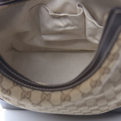 Gucci Monogram Medium Lovely Heart Hobo Brown 5 of 10