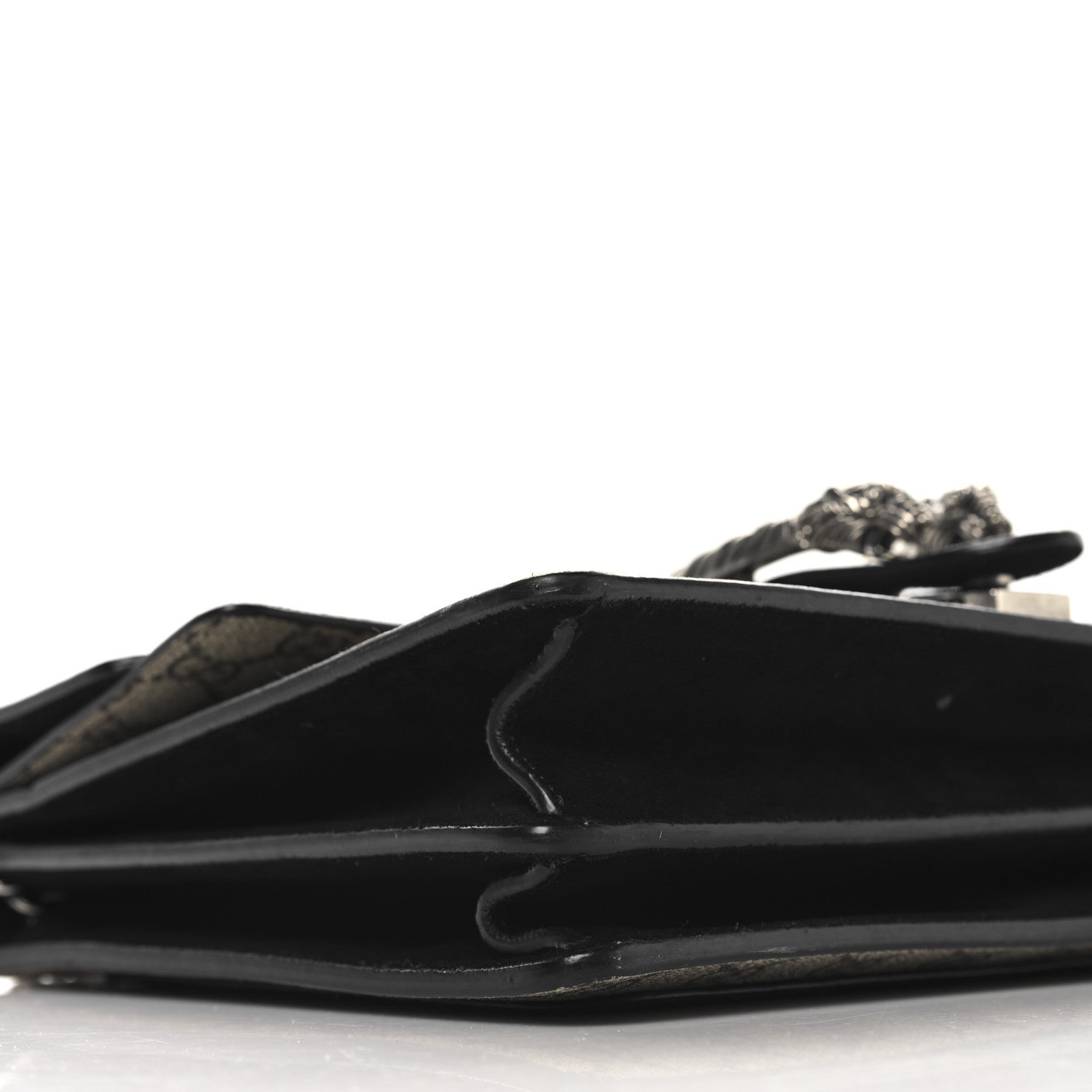 Gucci GG Supreme Monogram Medium Dionysus Shoulder Bag Black 9 of 11