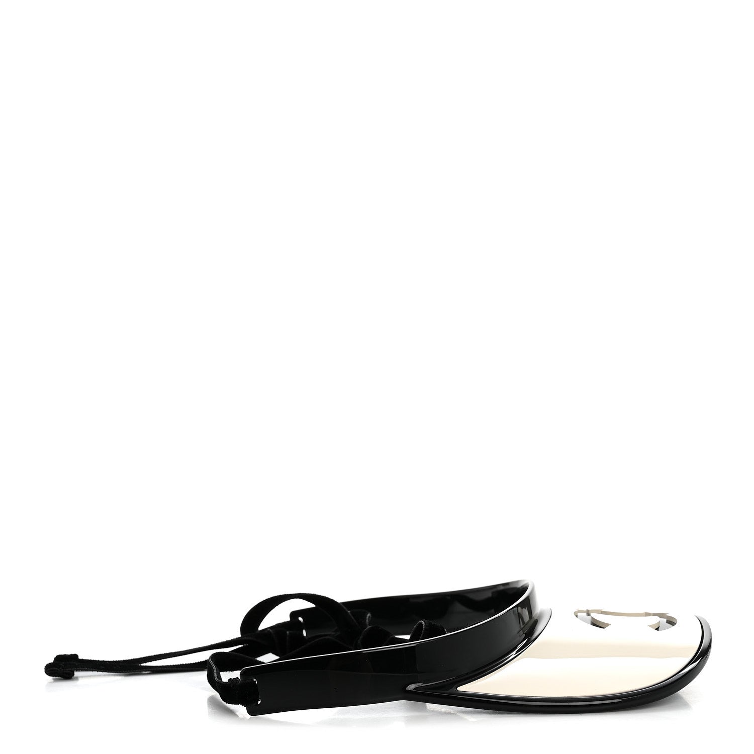 Chanel Resin CC Visor White Black 5 of 8