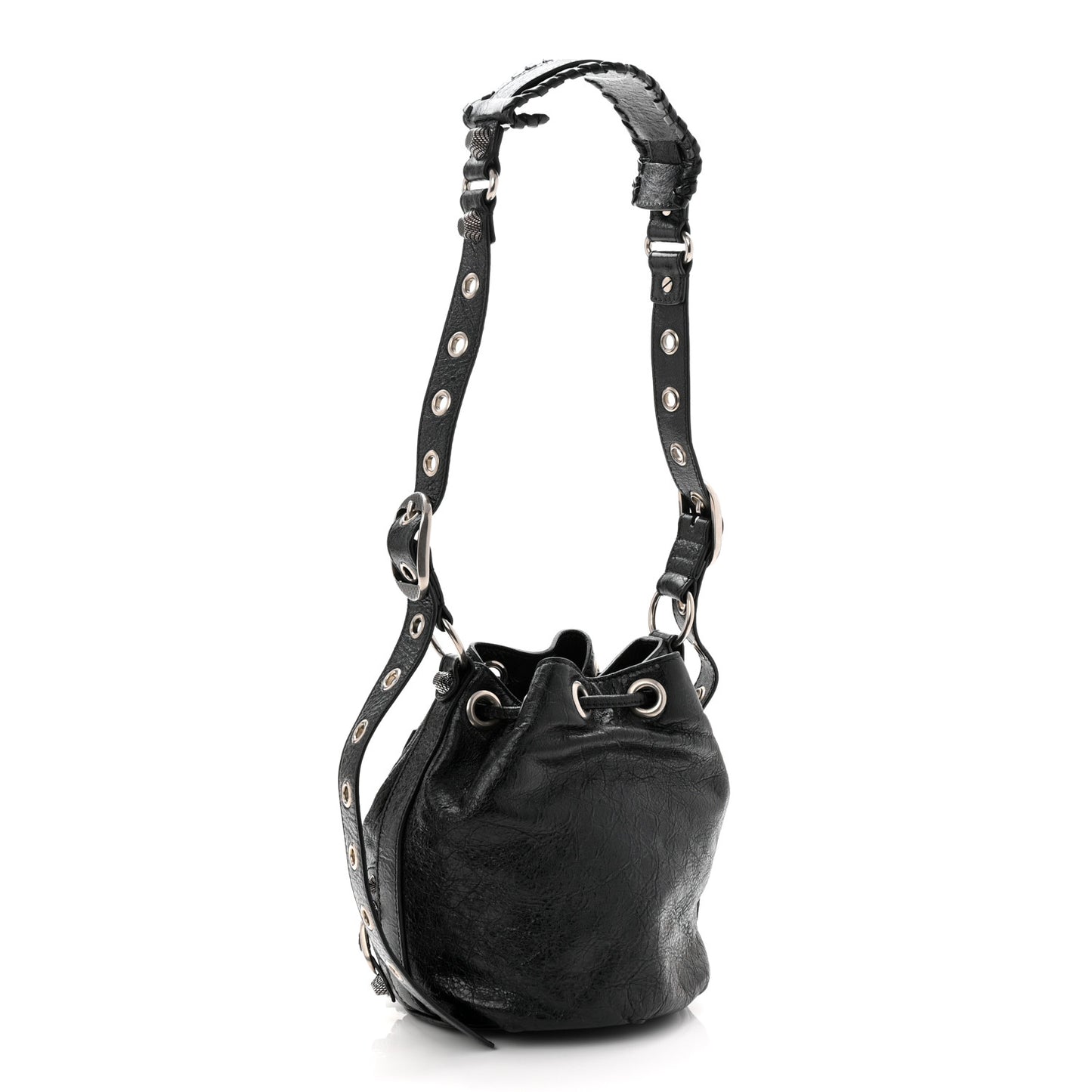 Agneau Arena Le Cagole Bucket Bag XS Black