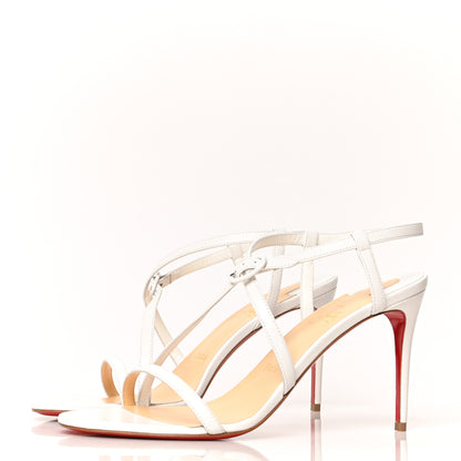 Christian Louboutin Kid Selima 85 Sandals 38.5 White 3 of 6