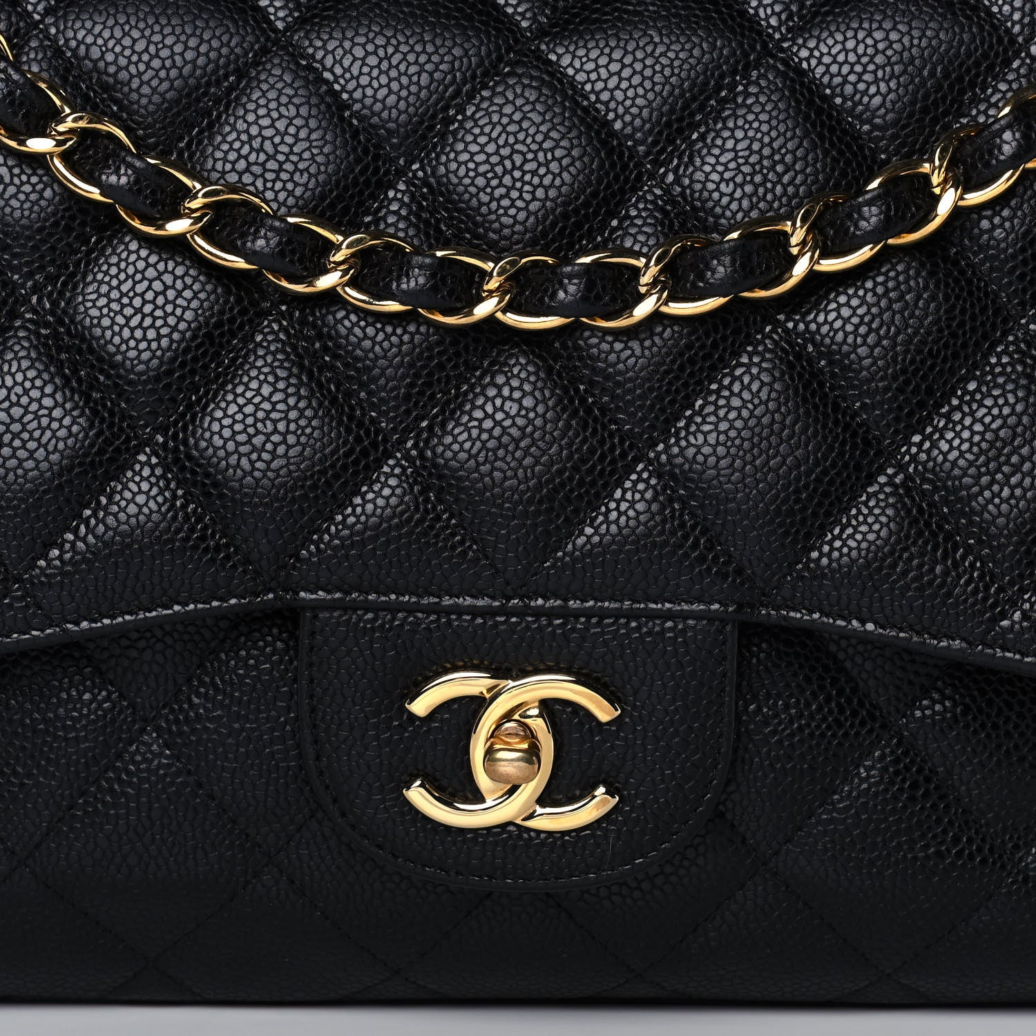 Chanel Caviar Quilted Jumbo Double Flap Black 10 of 10