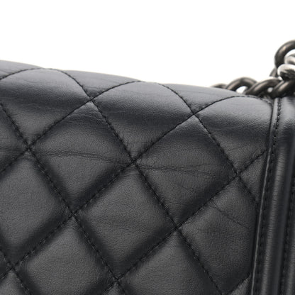 Chanel Calfskin Quilted New Medium Boy Flap Black 11 of 12