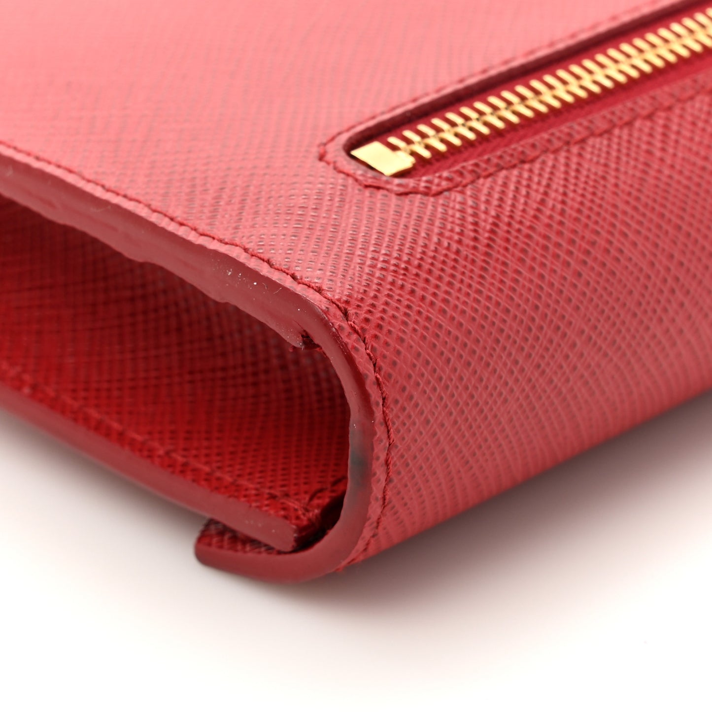 Saffiano Metal Wallet With Chain Fuoco