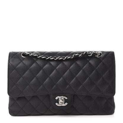 Chanel Caviar Quilted Medium Double Flap Black 1 of 10