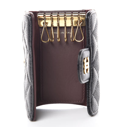 Chanel Caviar Quilted 6 Key Holder Black 5 of 9