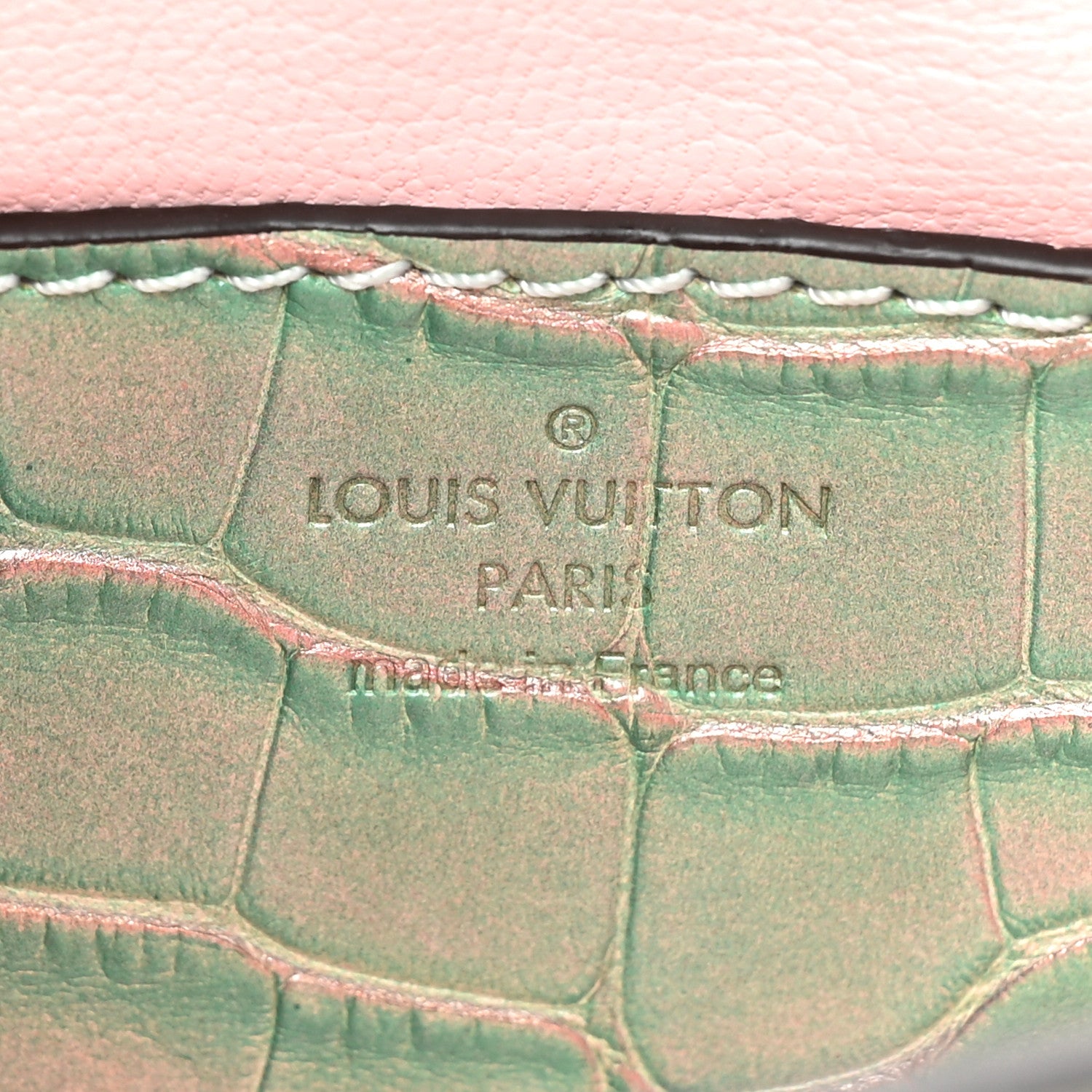 Louis Vuitton Alligator Mini Twist Shoulder Bag Turquoise 7 of 12