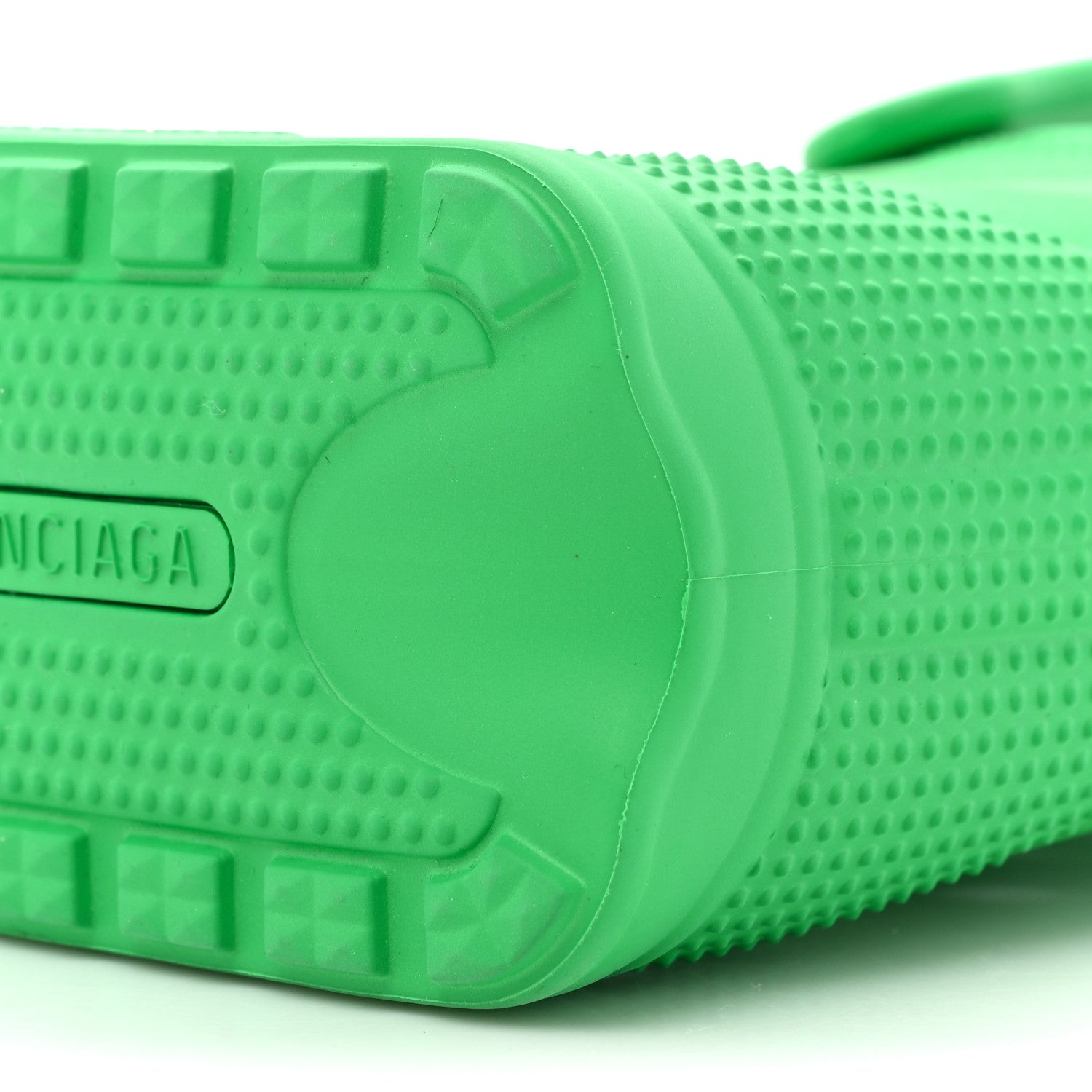 Balenciaga X CROCS Rubber Phone Holder with Strap Green 7 of 8