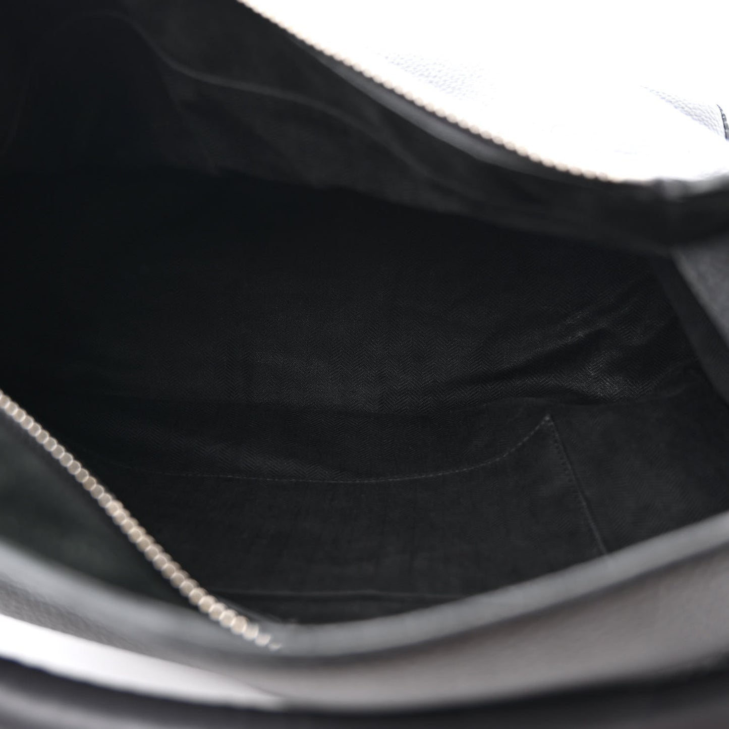 Calfskin Large Puzzle Edge Bag Dark Grey