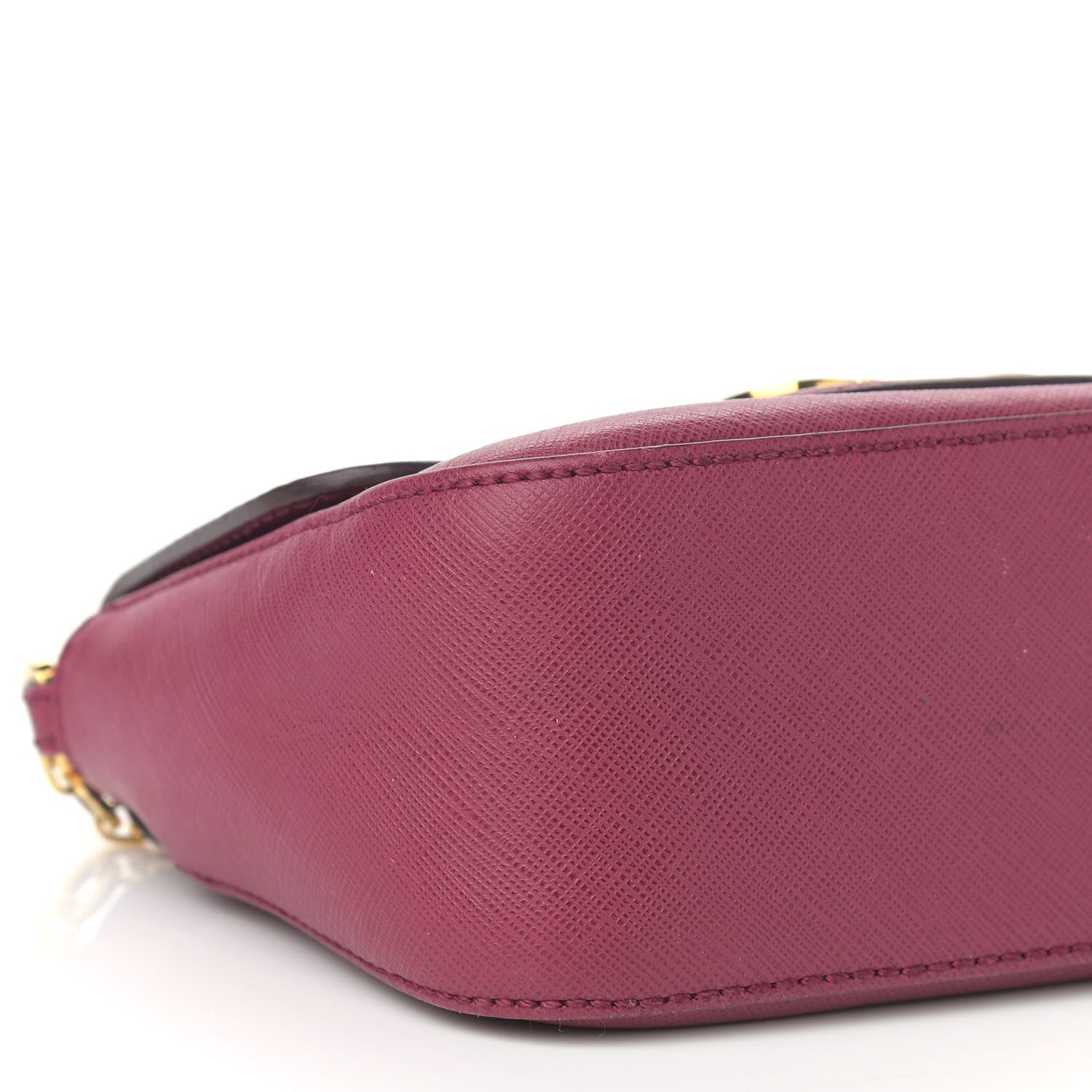 Salvatore Ferragamo Printed Calfskin Crossbody Bag Burgundy 9 of 14