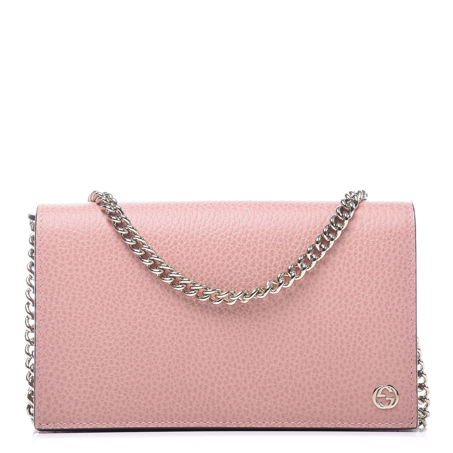 Gucci Dollar Calfskin Medium Betty Chain Wallet Soft Pink 1 of 9