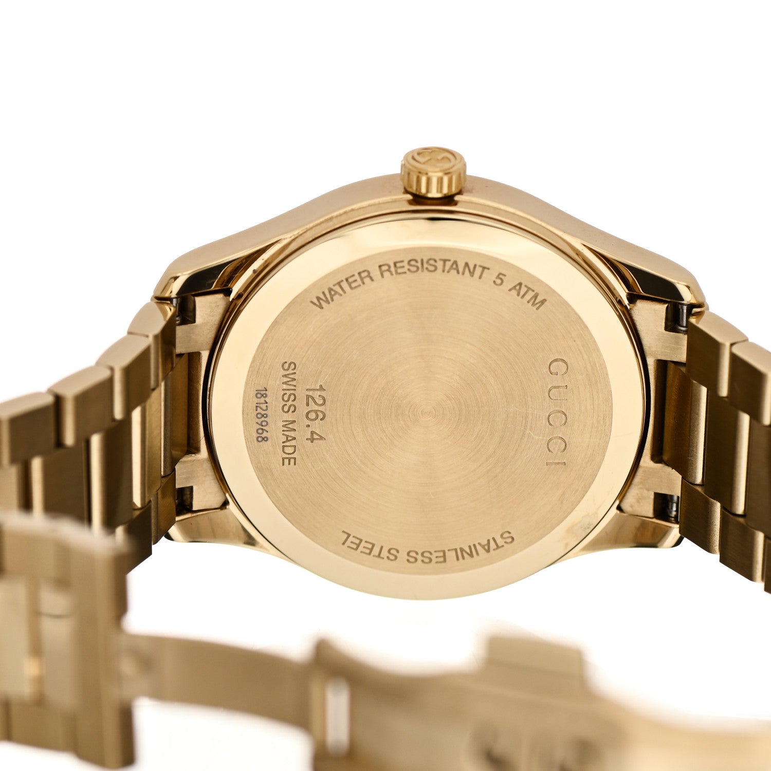 Gucci Stainless Steel 38mm G-Timeless Diamante Quartz Watch Gold 4 of 5