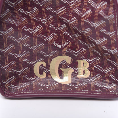 Goyard Goyardine Marquises Tote Burgundy 11 of 11