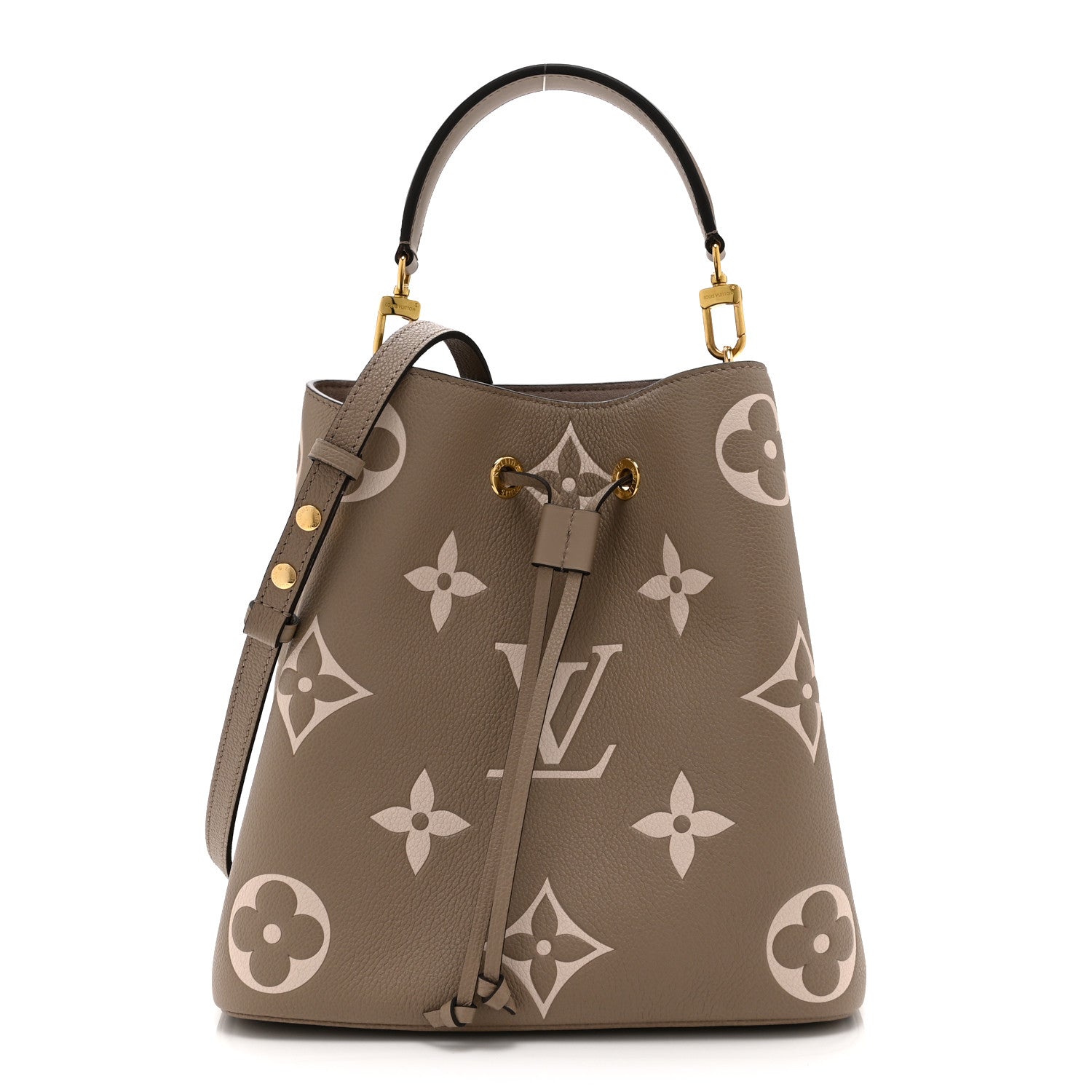 Louis Vuitton Empreinte Monogram Giant Neonoe MM Tourterelle Creme 1 of 10