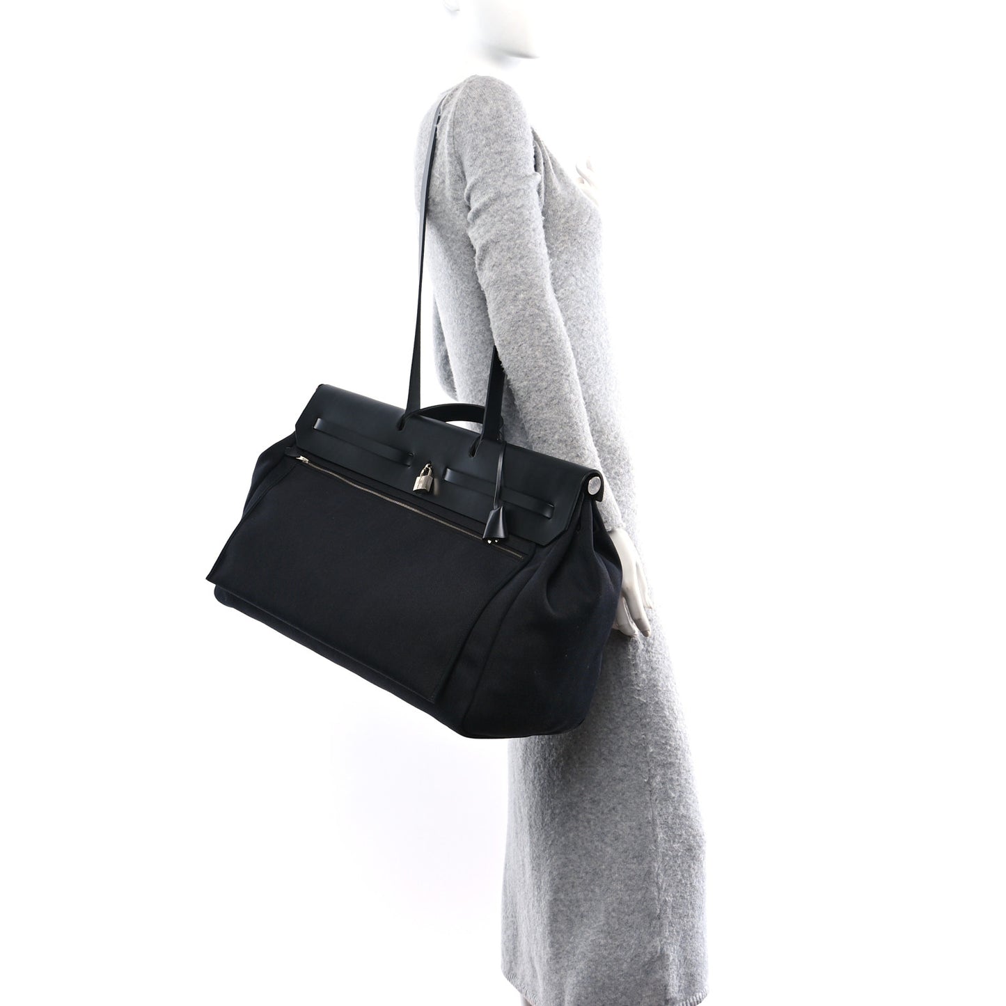 Military Toile Vache Hunter Herbag Zip Retourne Cabine Bag Black