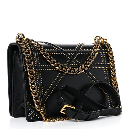 Christian Dior Lambskin Studded Medium Diorama Flap Bag Black 3 of 22