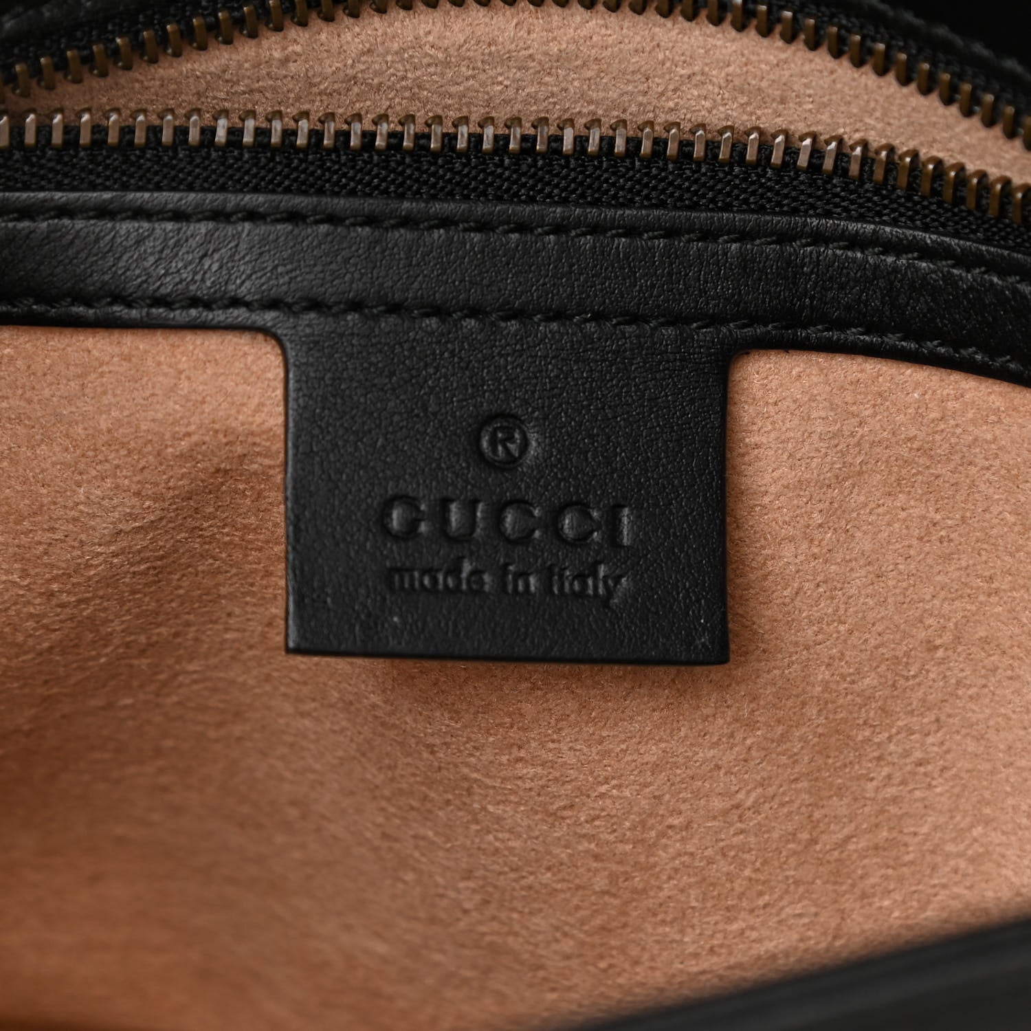 Gucci Calfskin Matelasse Small GG Marmont Shoulder Bag Black 6 of 10