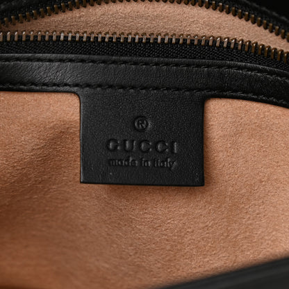 Gucci Calfskin Matelasse Small GG Marmont Shoulder Bag Black 6 of 10
