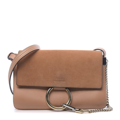 Chloe Suede Calfskin Small Faye Shoulder Bag Blushy Pink 1 of 13