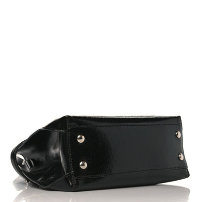 Burberry Soft Calfskin Small Banner Tote Black 4 of 9