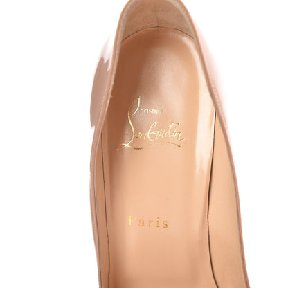 Christian Louboutin Patent Pigalle Follies 100 Pumps 39.5 Nude 9 of 16