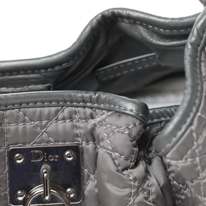 Christian Dior Satin Cannage Charming Hobo Grey 14 of 15