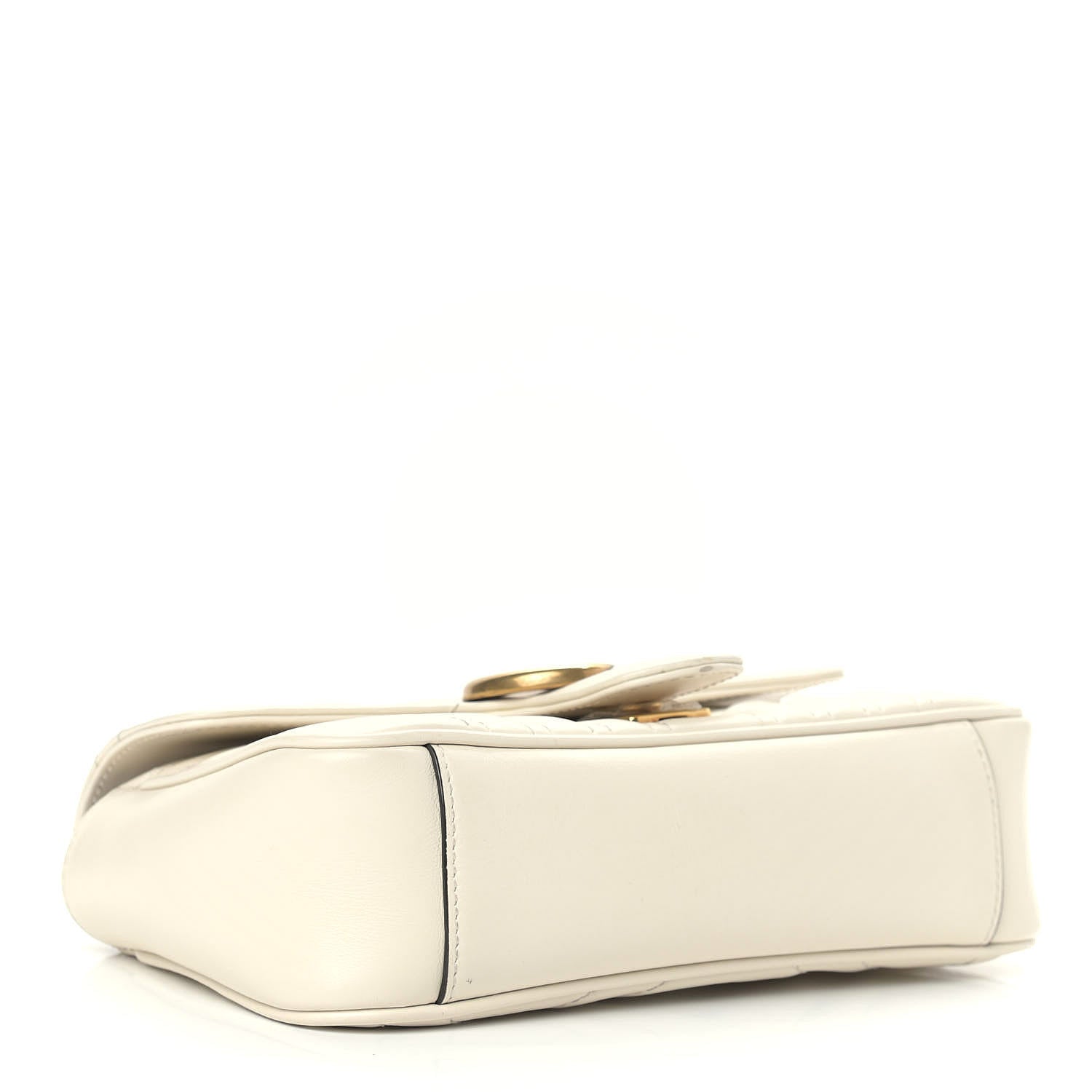 Gucci Calfskin Matelasse Mini GG Marmont Shoulder Bag White 4 of 11
