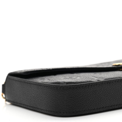 Louis Vuitton Empreinte Pochette Felicie Chain Wallet Black 11 of 13