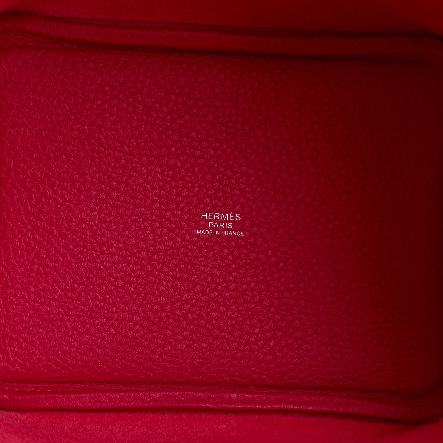 Hermes Taurillon Clemence Swift Eclat Picotin Lock 18 PM Framboise Rouge Sellier 5 of 9