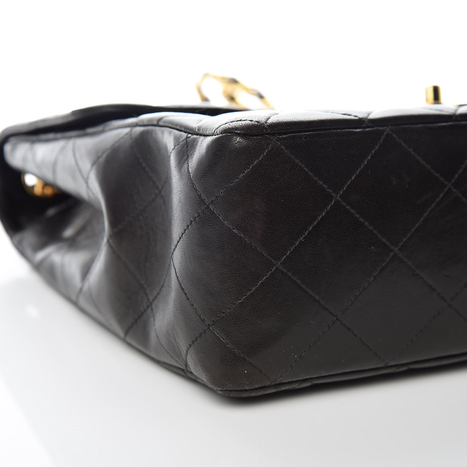 Chanel Lambskin Quilted Jumbo Single Flap Black 16 of 22
