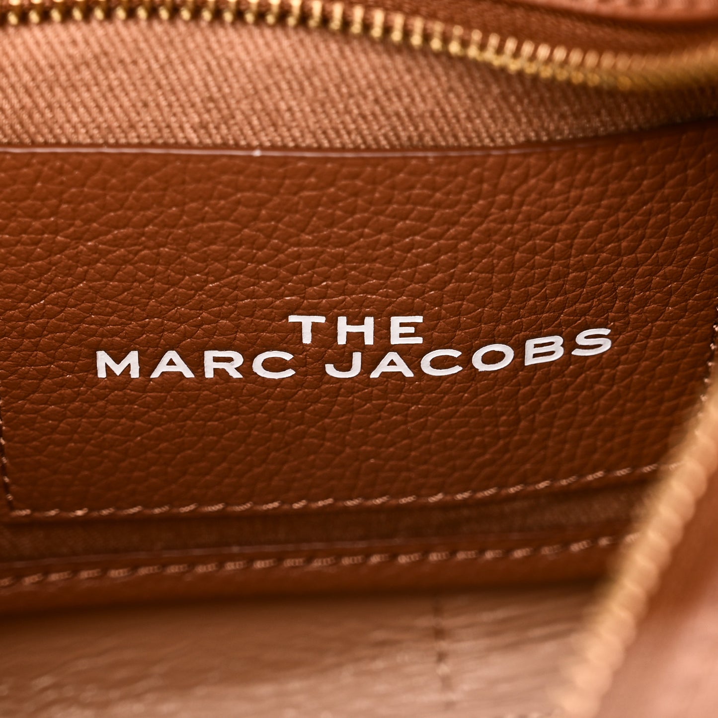 Grained Calfskin Small The Tote Bag Argan Oil