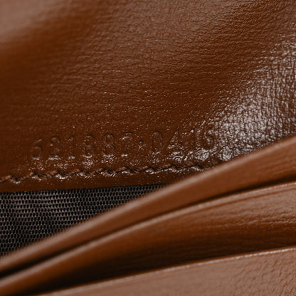 Gucci GG Supreme Monogram Horsebit 1955 Card Case Wallet Beige Ebony Brown Sugar 7 of 9