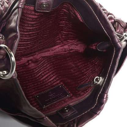 Prada Nappa Mordore Hobo Lampone 5 of 10