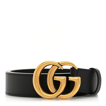 Gucci Moon Calfskin Double G 30mm Belt 70 28 Black 1 of 5