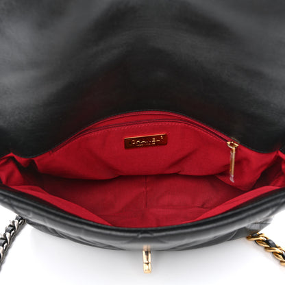 Chanel Lambskin Quilted Large Chanel 19 Flap Black 5 of 11