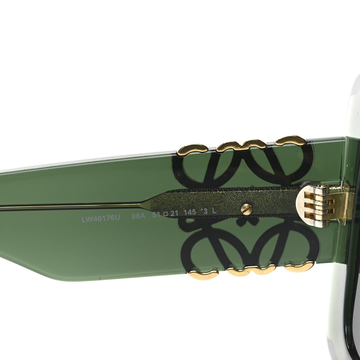 Loewe Acetate Anagram Square Sunglasses LW40176U Green 6 of 7